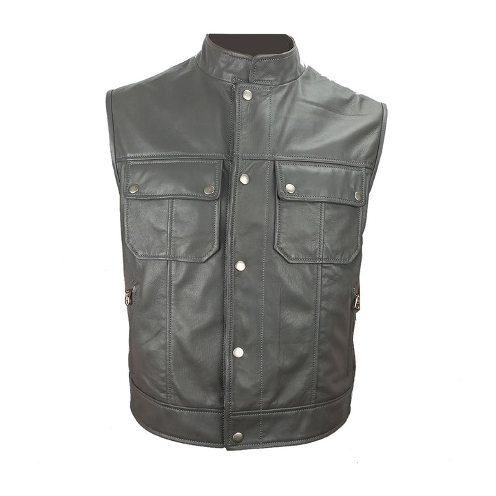 Moto Leather Vest