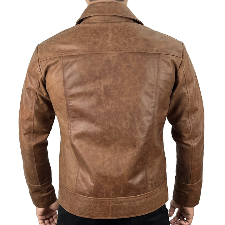 Men's Brown Vintage Leather Jacket