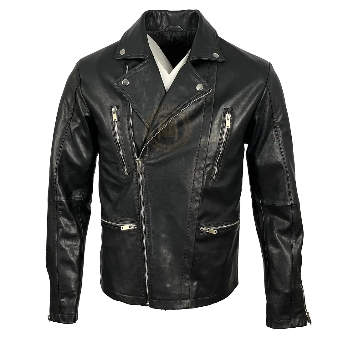 black-leather-biker-jacket-men