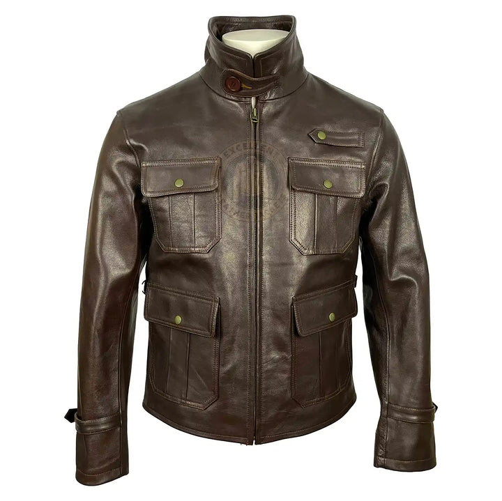 dark-brown-half-belt-jacket