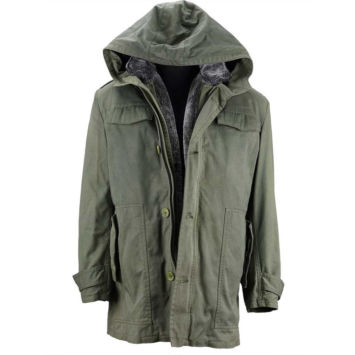 Hooded Parka Coat for Men