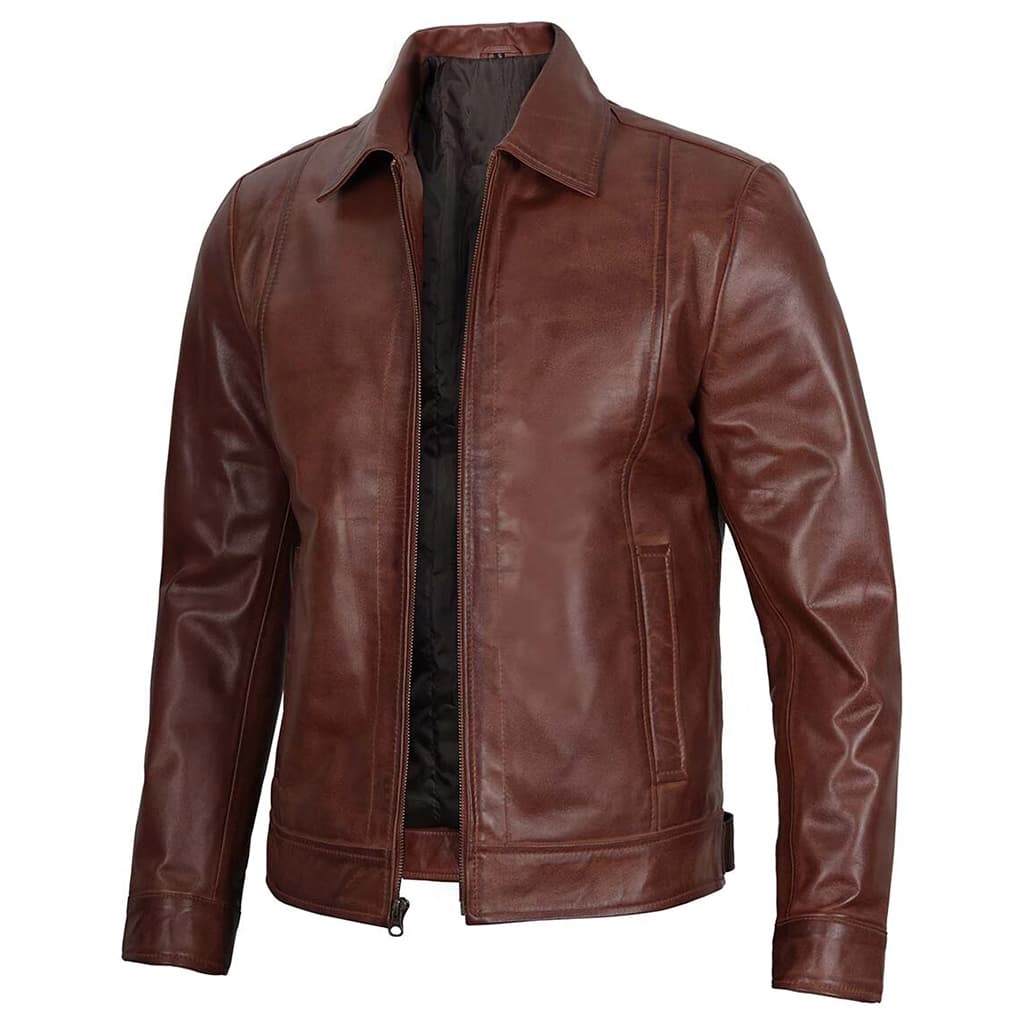 Men's Brown Leather Jacket