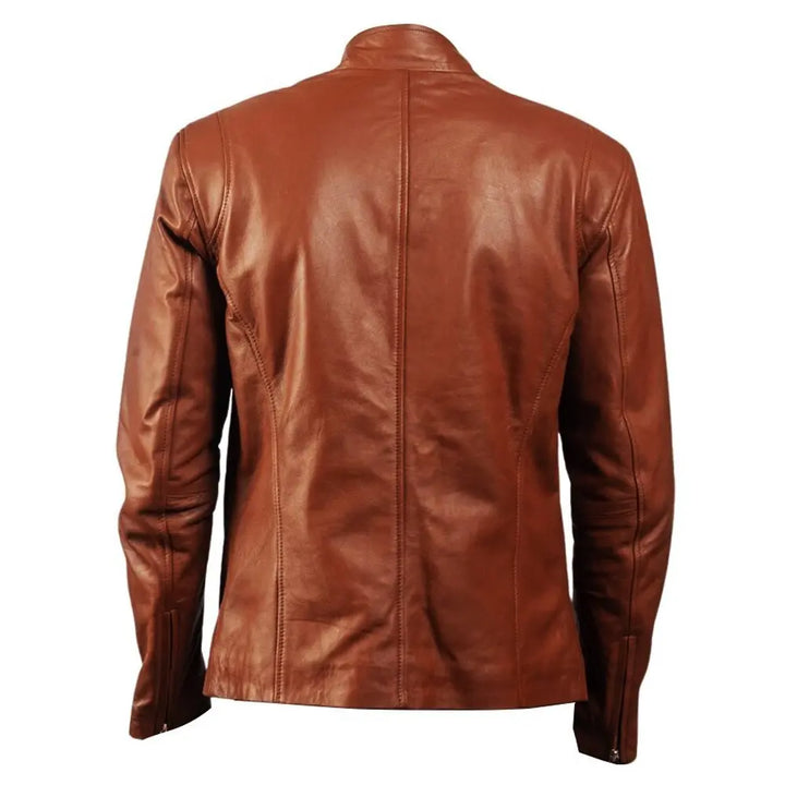 men-brown-leather-jacket