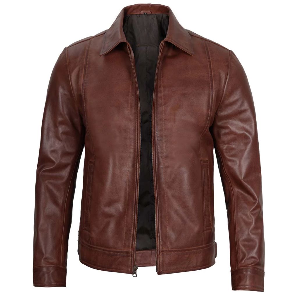 Men's Brown Leather Jacket