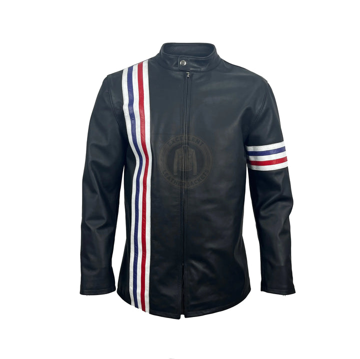 American Flag Leather Motorcycle Jacket