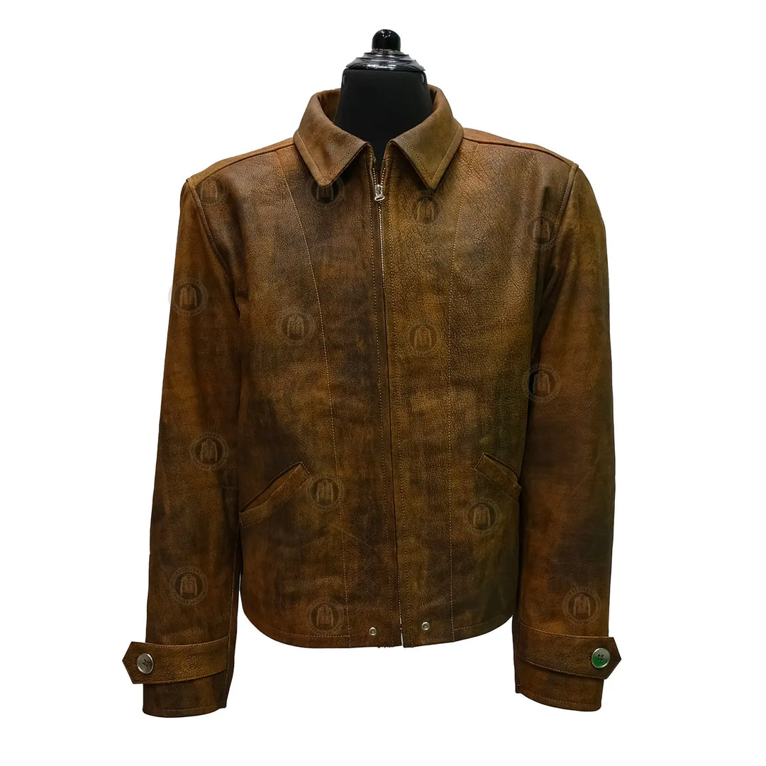skyfall brown distressed jacket