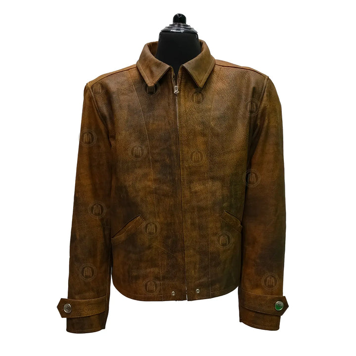 skyfall brown distressed jacket