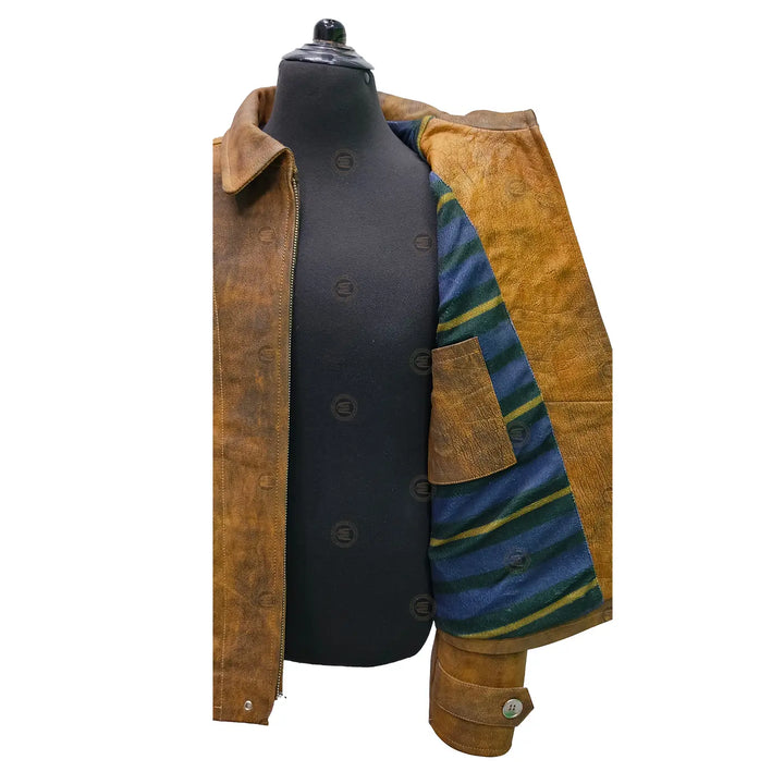 skyfall distressed brown jacket