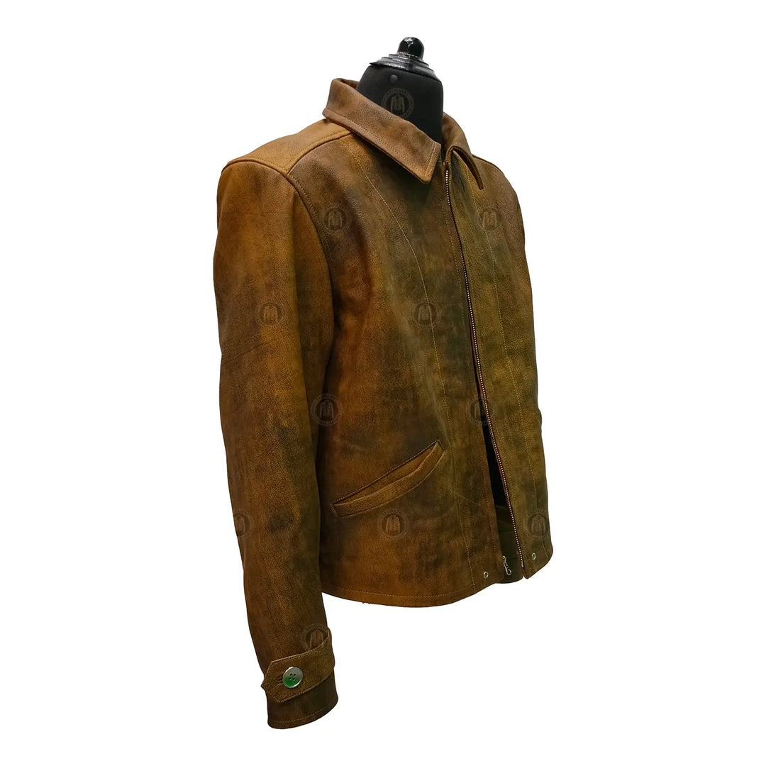 skyfall leather brown jacket