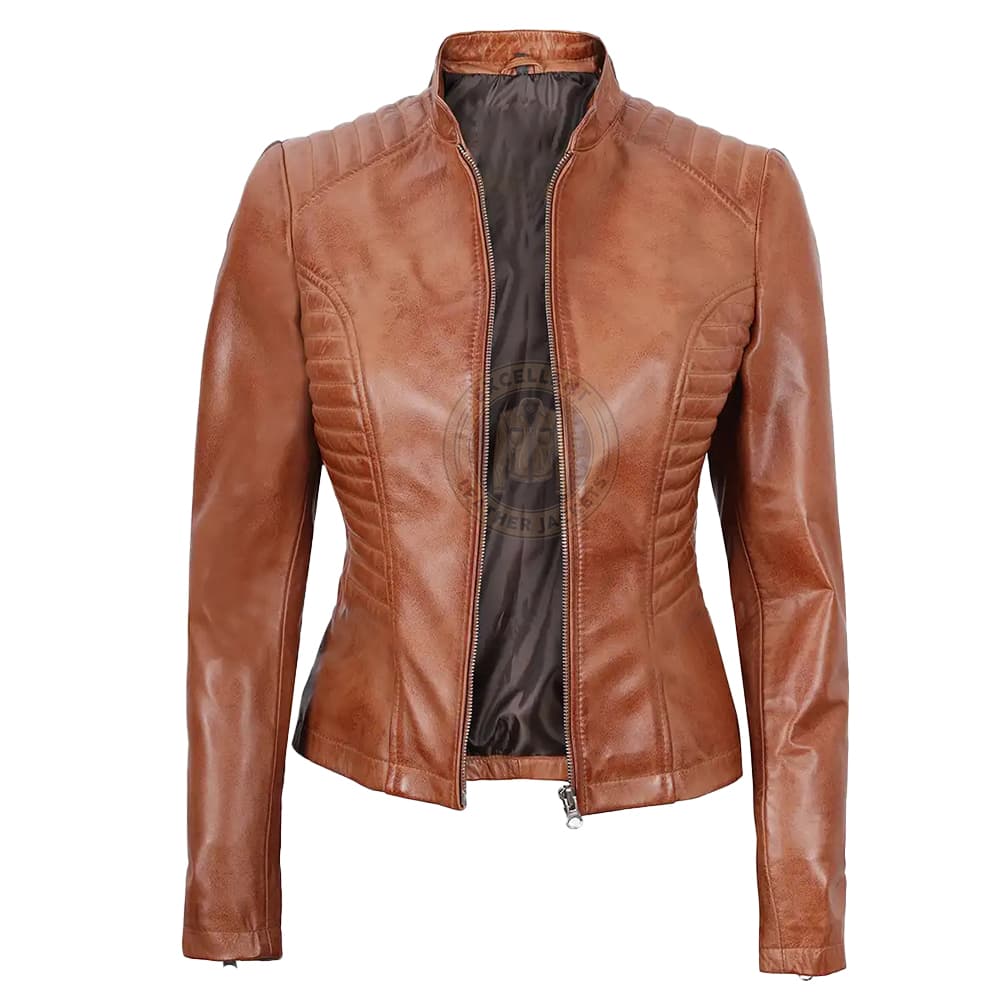 women-vintage-tan-cafe-racer-leather-jacket